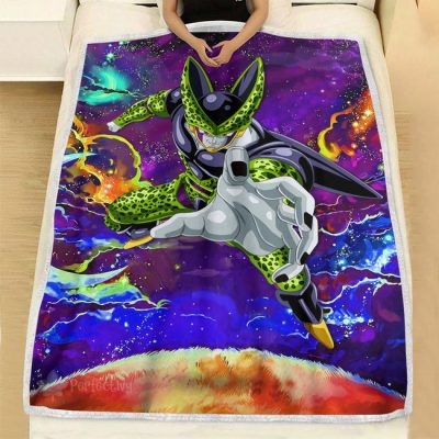 Cell Fleece Blanket Custom Dragon Ball Anime Galaxy Style 4 perfectivy com 650x - Dragon Ball Z Store