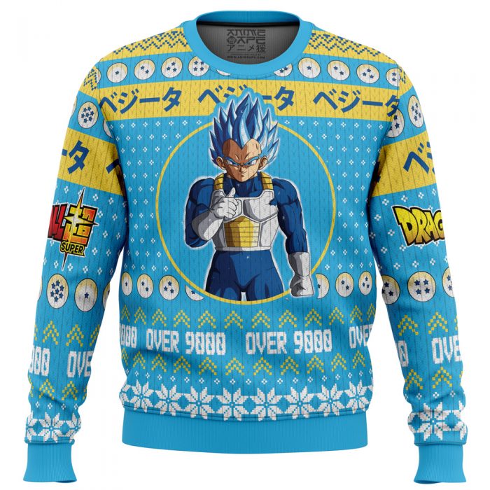Christmas Vegeta Dragon Ball Z men sweatshirt FRONT mockup 1 - Dragon Ball Z Store