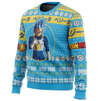 Christmas Vegeta Dragon Ball Z men sweatshirt SIDE FRONT mockup 1 - Dragon Ball Z Store