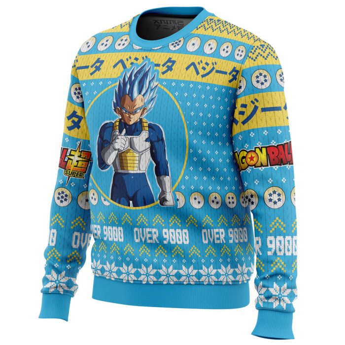 Christmas Vegeta Dragon Ball Z men sweatshirt SIDE FRONT mockup 1 - Dragon Ball Z Store