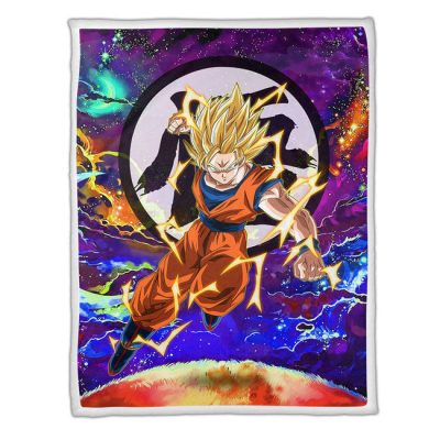 Goku Super Saiyan Fleece Blanket Custom Dragon Ball Anime Galaxy Style 1 perfectivy com 650x - Dragon Ball Z Store