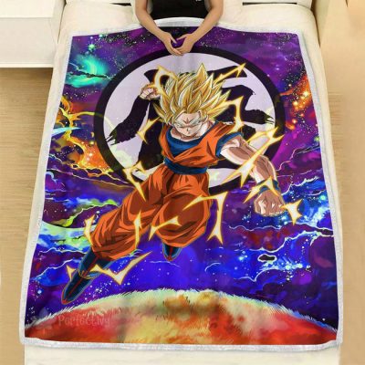 Goku Super Saiyan Fleece Blanket Custom Dragon Ball Anime Galaxy Style 4 perfectivy com 650x - Dragon Ball Z Store