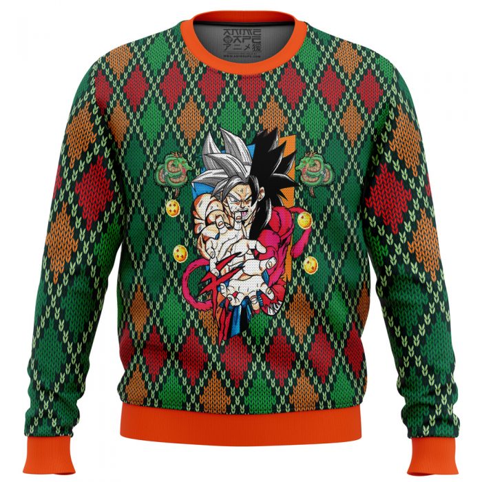 Ugly Christmas Sweater front 2 - Dragon Ball Z Store