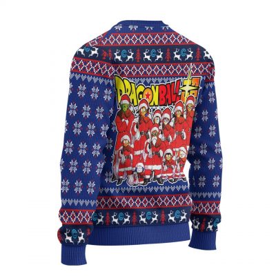 dragon ball capsule corp ugly sweater back littleowh - Dragon Ball Z Store