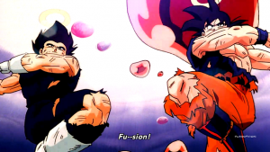Goku and Vegeta The Fusion Dance