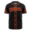 Trippy Dungeons Dragons AOP Baseball Jersey FRONT Mockup - Dragon Ball Z Store