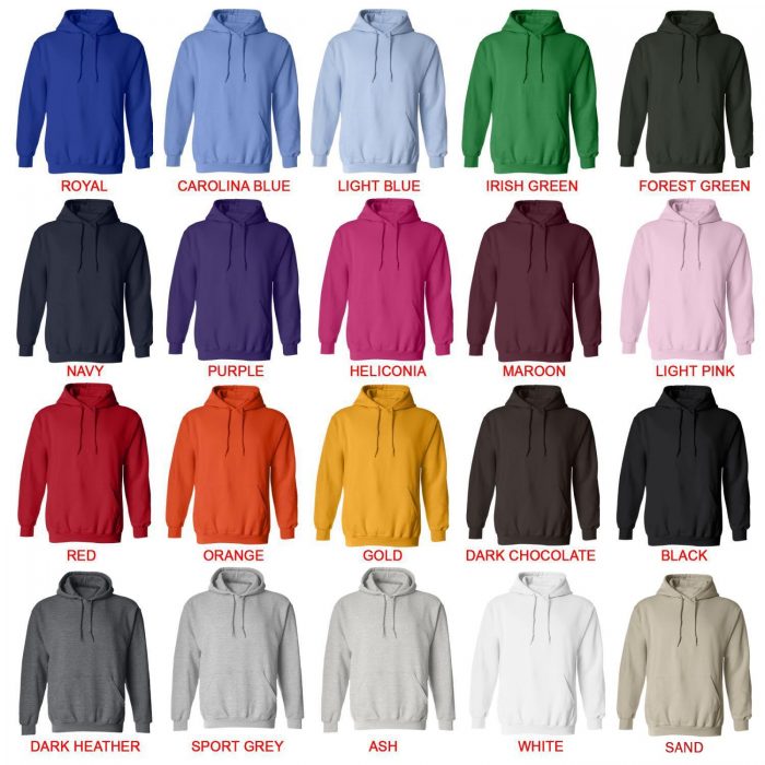 hoodie color chart - Dragon Ball Z Store